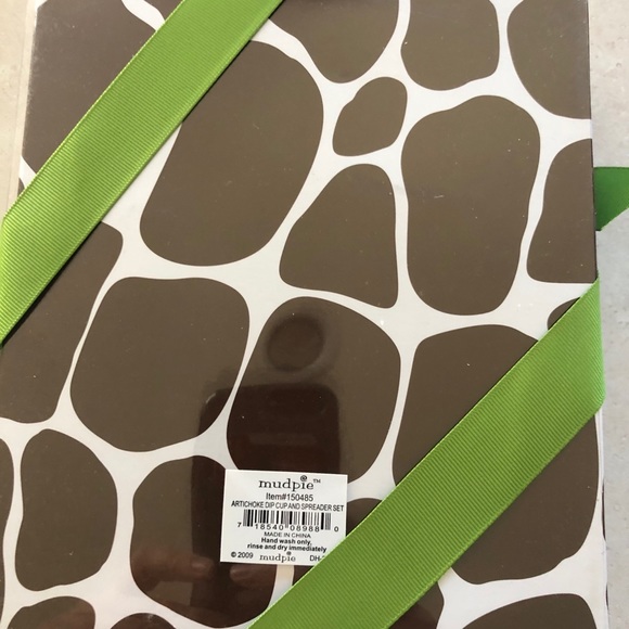 COPY - Mud pie Artichoke bowl with spreader - Picture 2 of 5